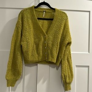 Free People Sweater - Chartreuse - Size small - Worn once